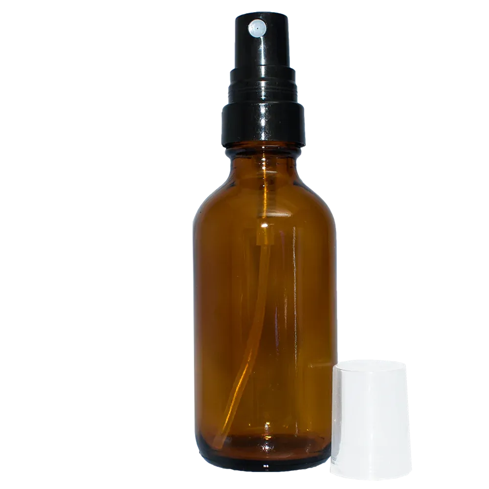 1oz, Amber Boston Fine- Mist Sprayer