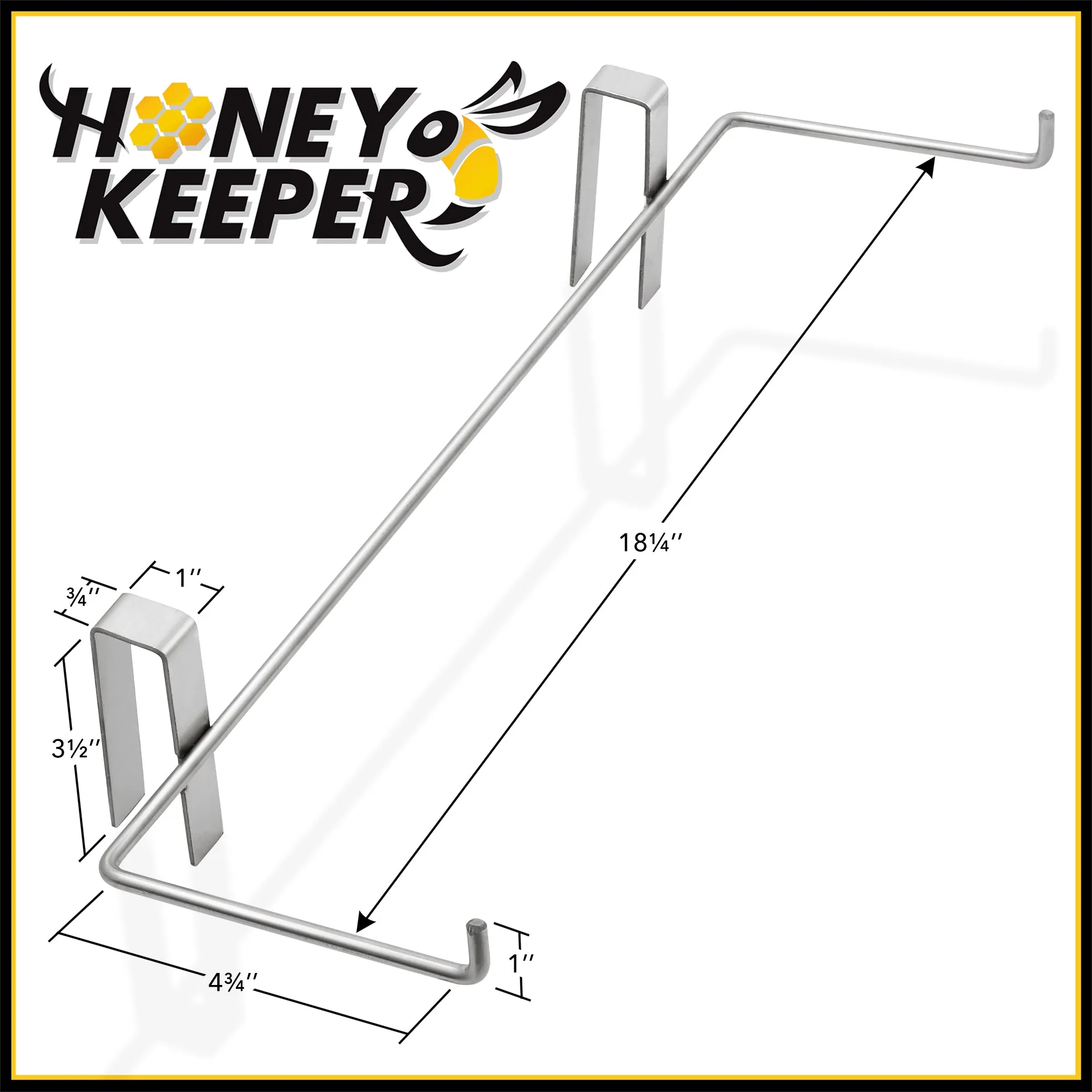 2 Pack Stainless Steel  Beehive Frame Holder Hanger Perch for Beekeeping