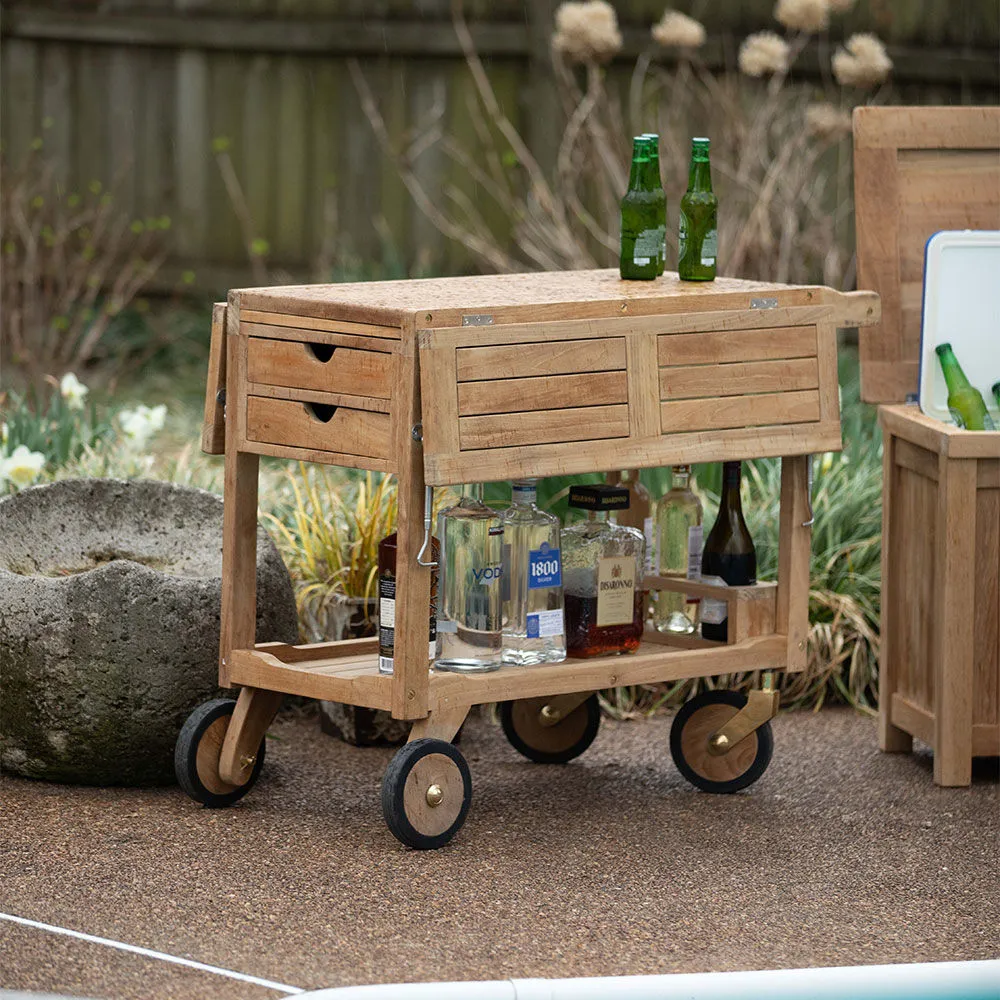 Acadia Grade A Teak Serving Cart