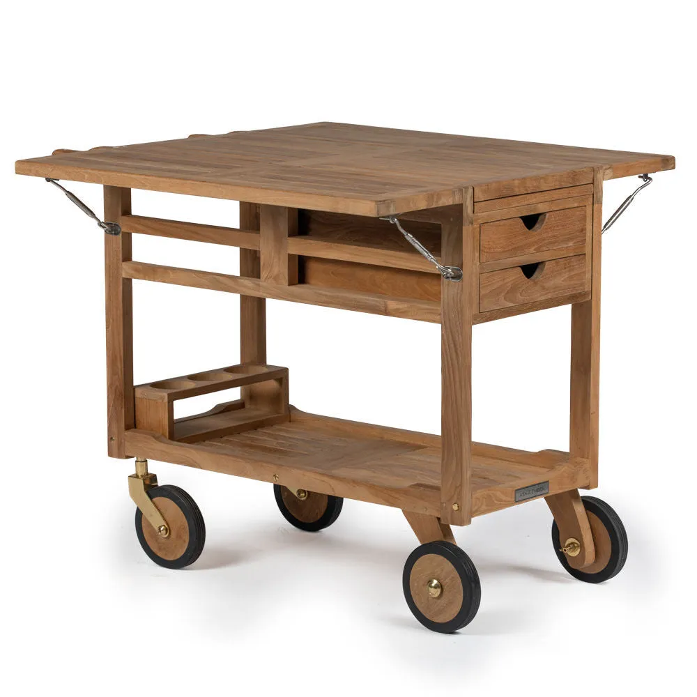 Acadia Grade A Teak Serving Cart