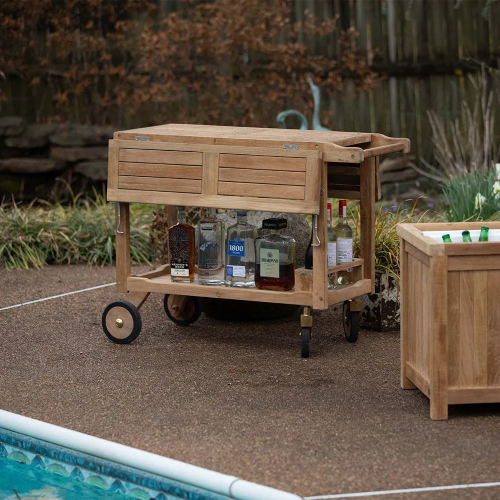 Acadia Grade A Teak Serving Cart