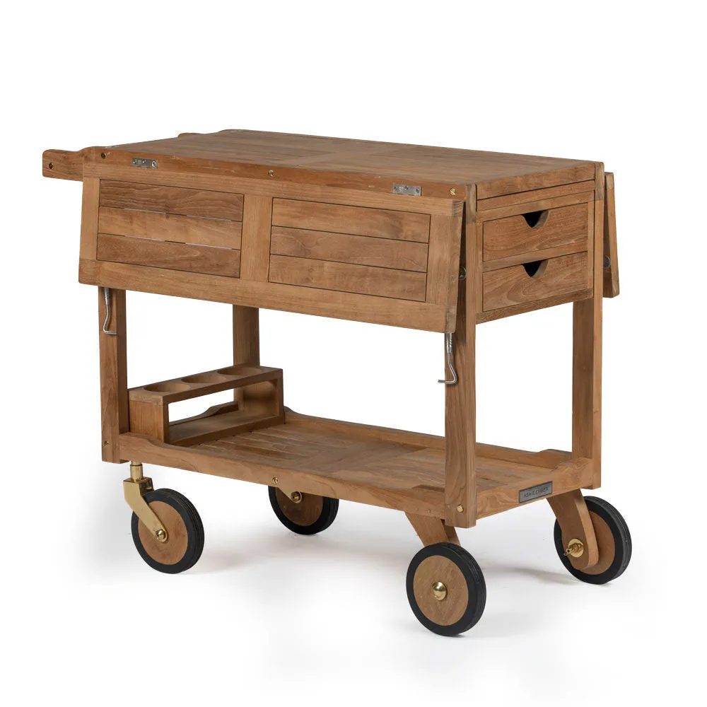 Acadia Grade A Teak Serving Cart