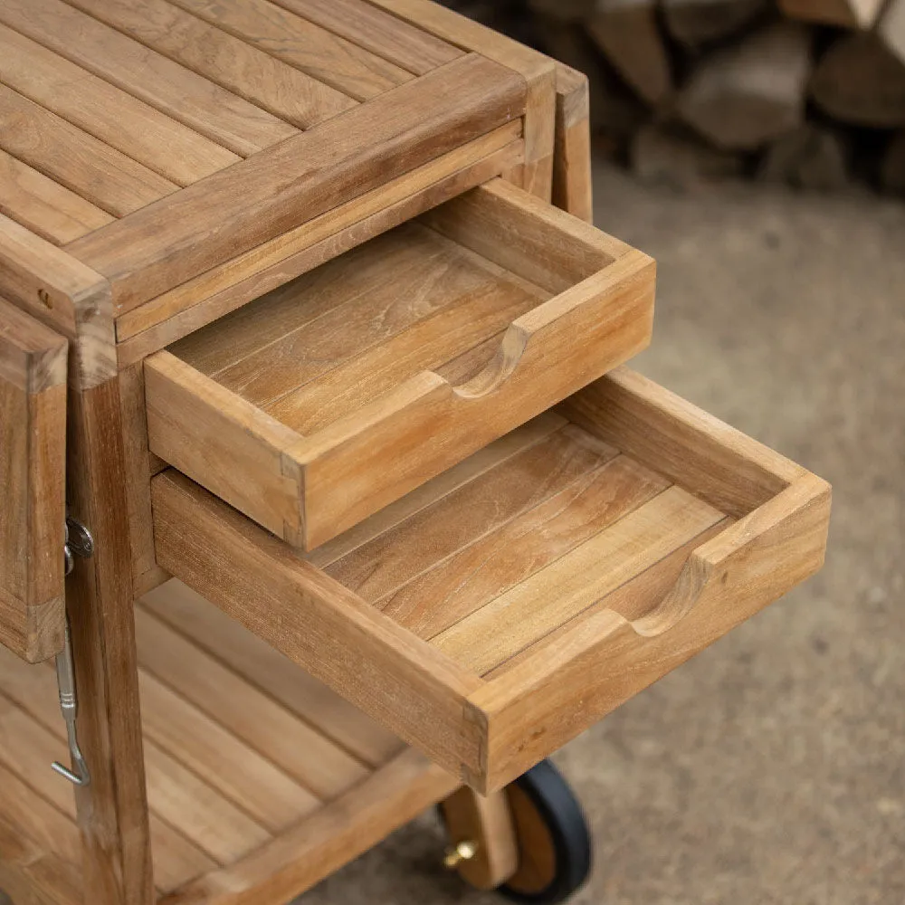 Acadia Grade A Teak Serving Cart