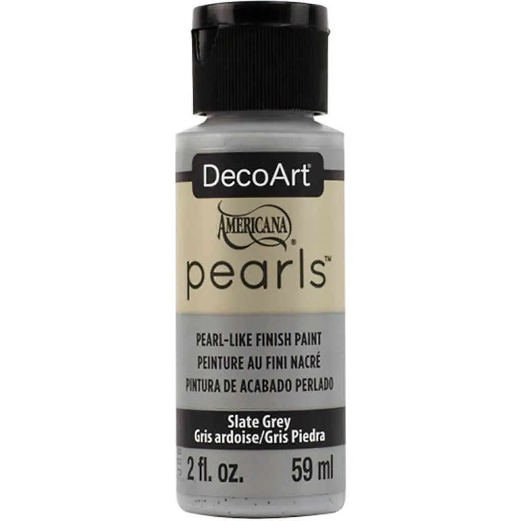 Americana Pearls Paint 2oz Slate Gray