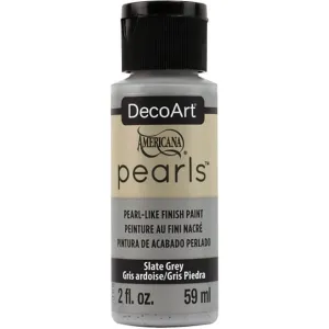 Americana Pearls Paint 2oz Slate Gray