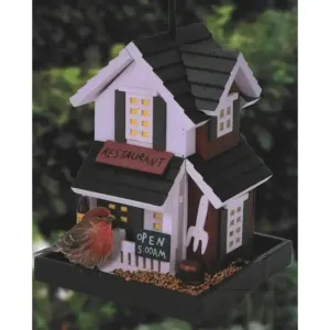 Arboria Wooden Bird Feeder House - 3 Assorted Designs