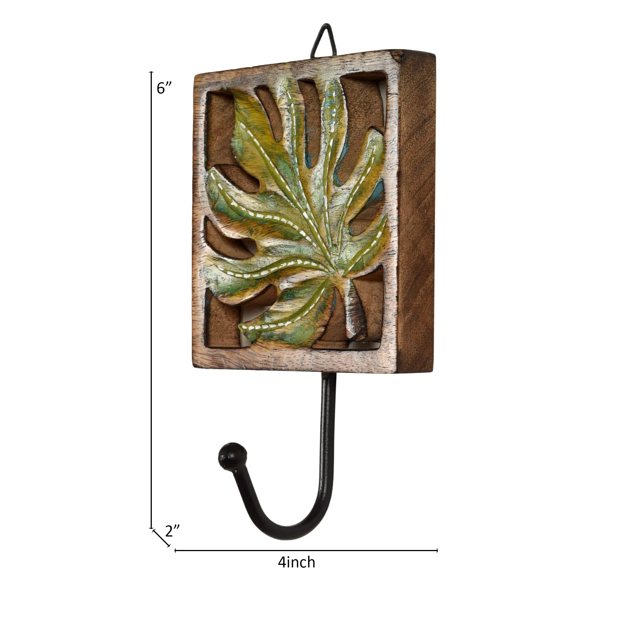 Autumn Leaf Towel Hanger with Single Hook-SO2 (4x2x6)