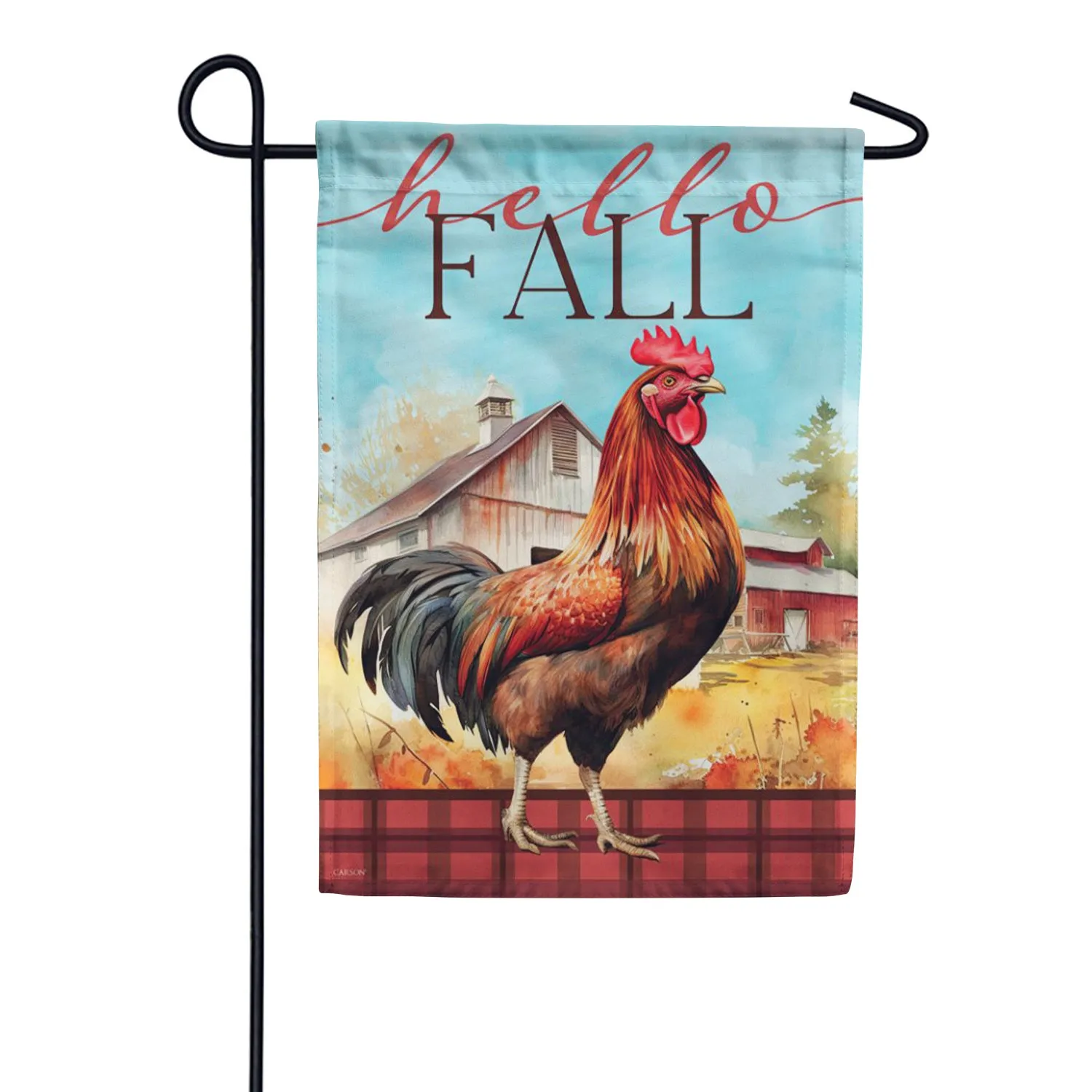 Autumn Rooster Garden Flag