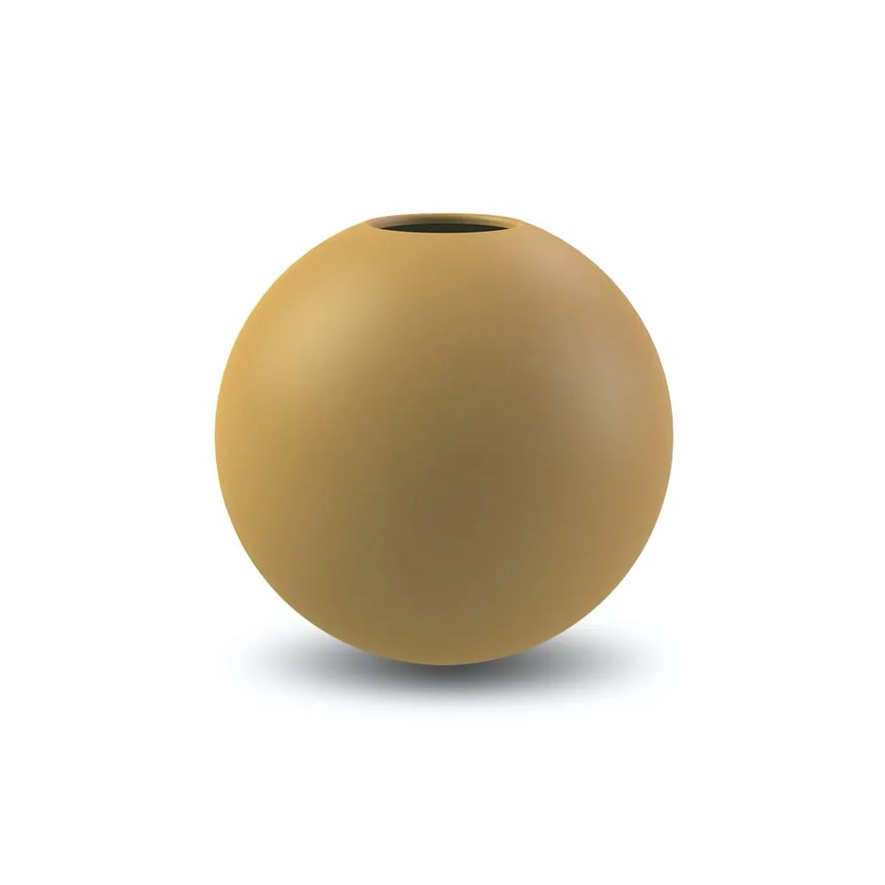 Ball Vase Ochre 10cm