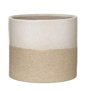 Barbara Stoneware Two Tone Textured Planter