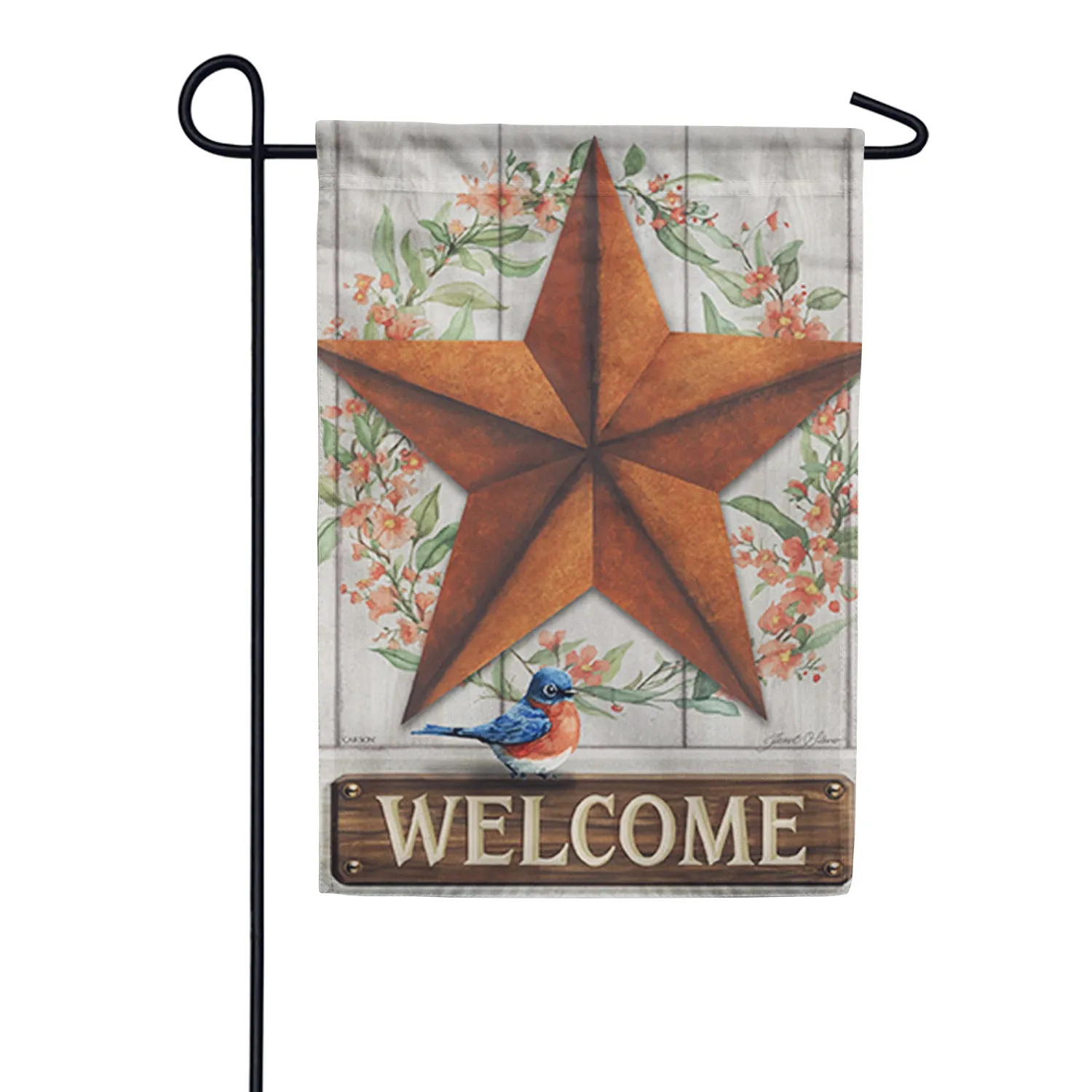 Barnstar & Bluebird Double Sided Garden Flag