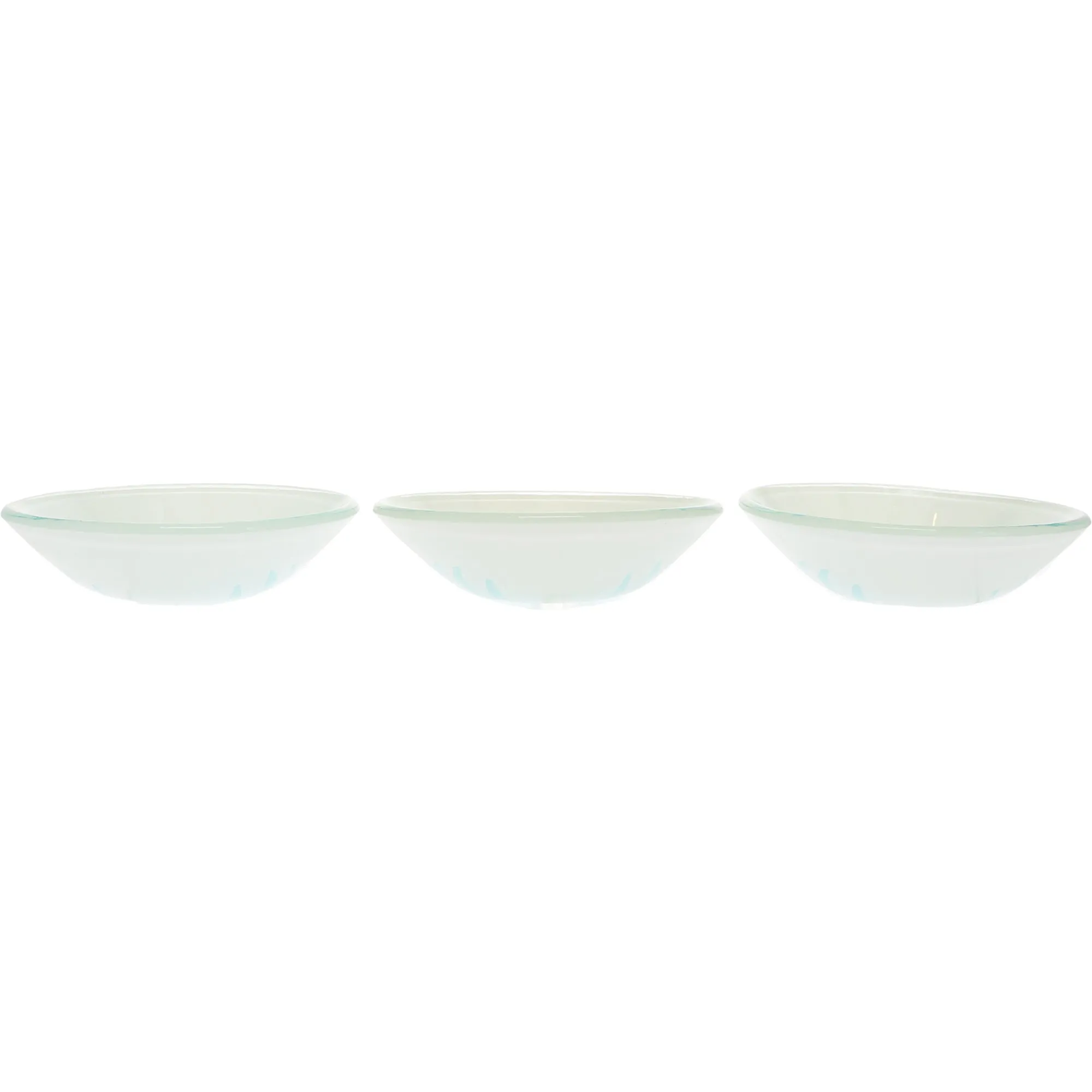 Beach 11" Glass Serving Tray with 3 Bowls