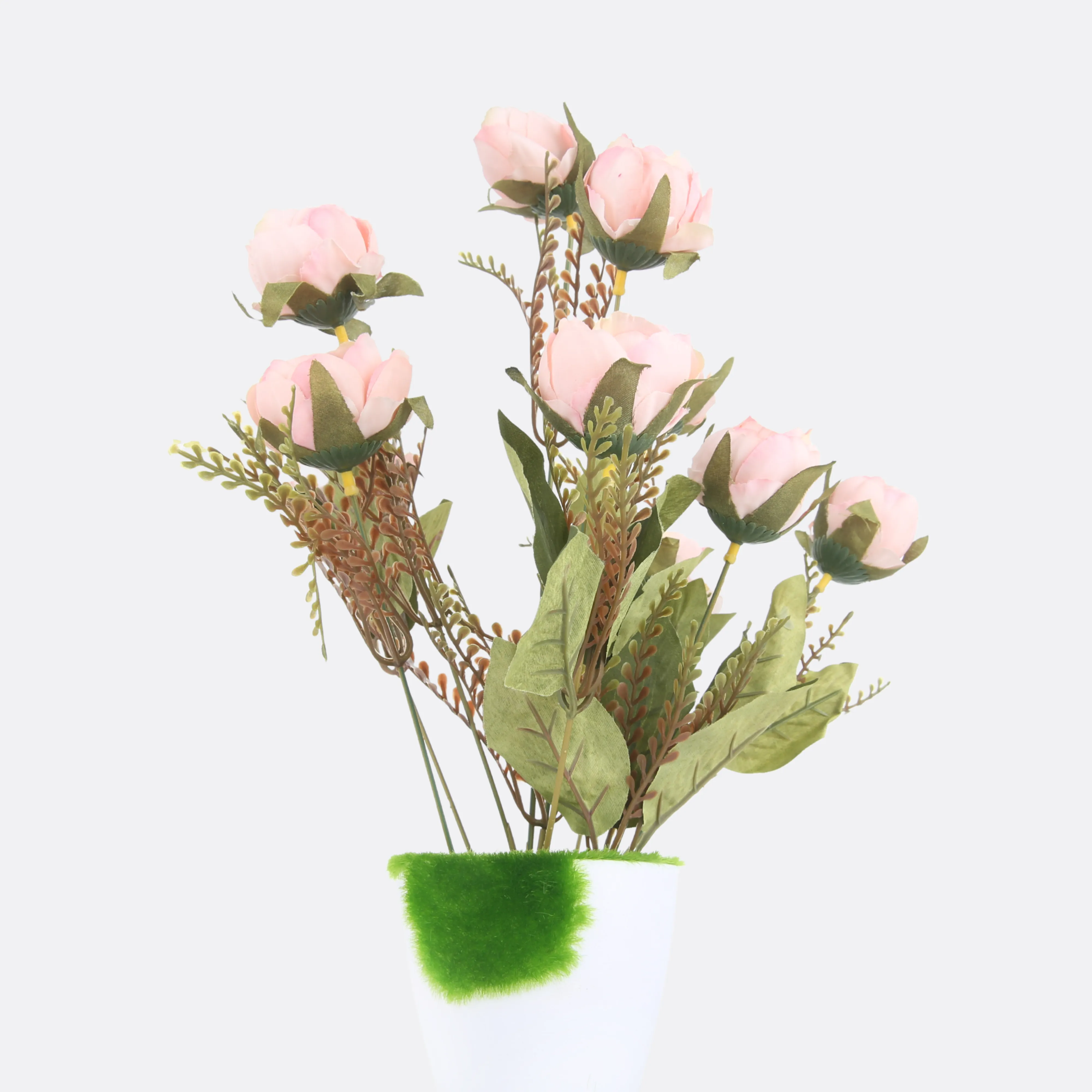 Blushing Plant Arrangement With Ductile Pot