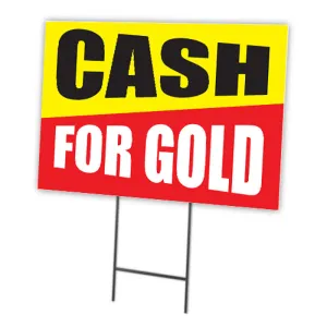 Cash For Gold Full Color Double Sided Sign