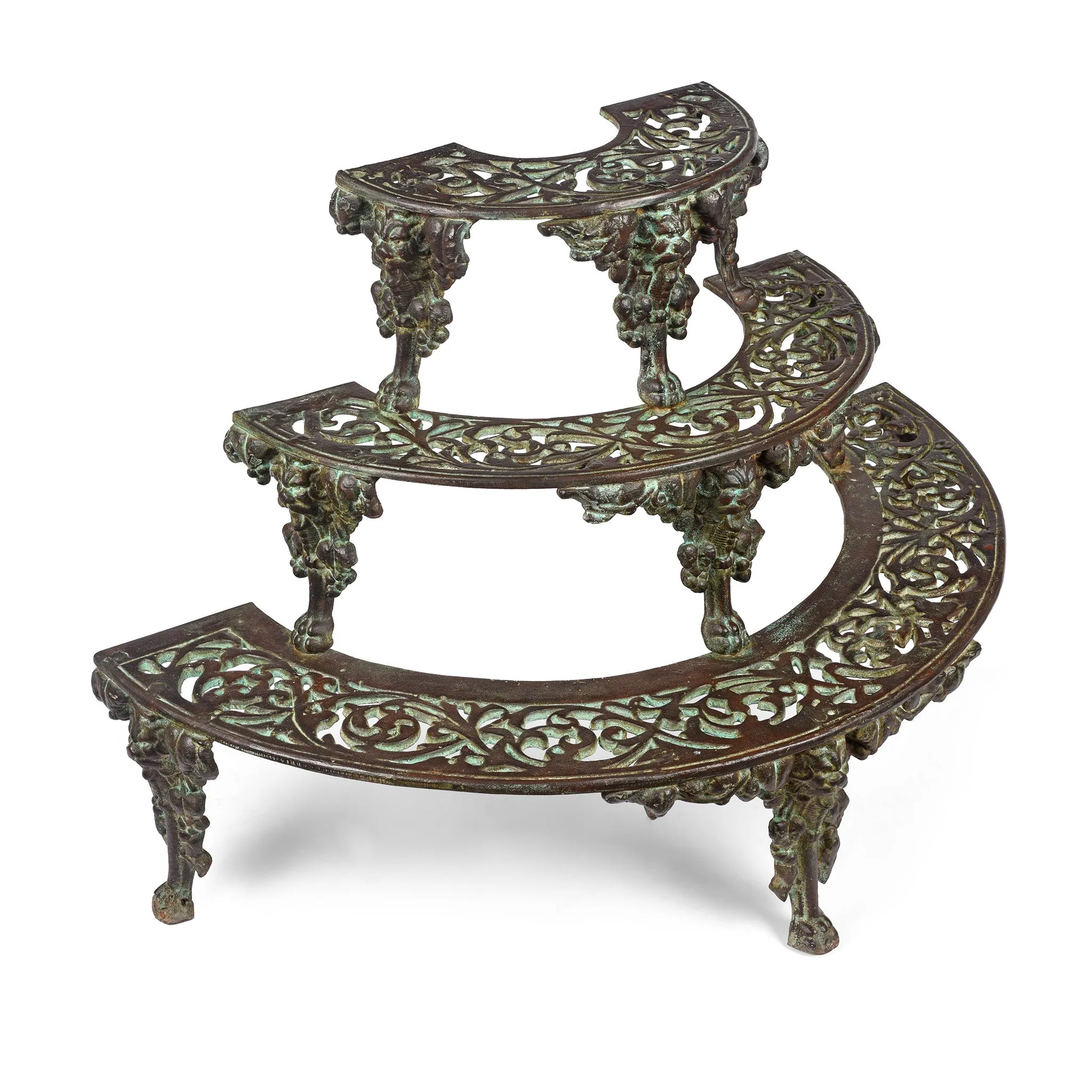 Cast Iron Etagere Plant Stand - Coalbrookdale Style