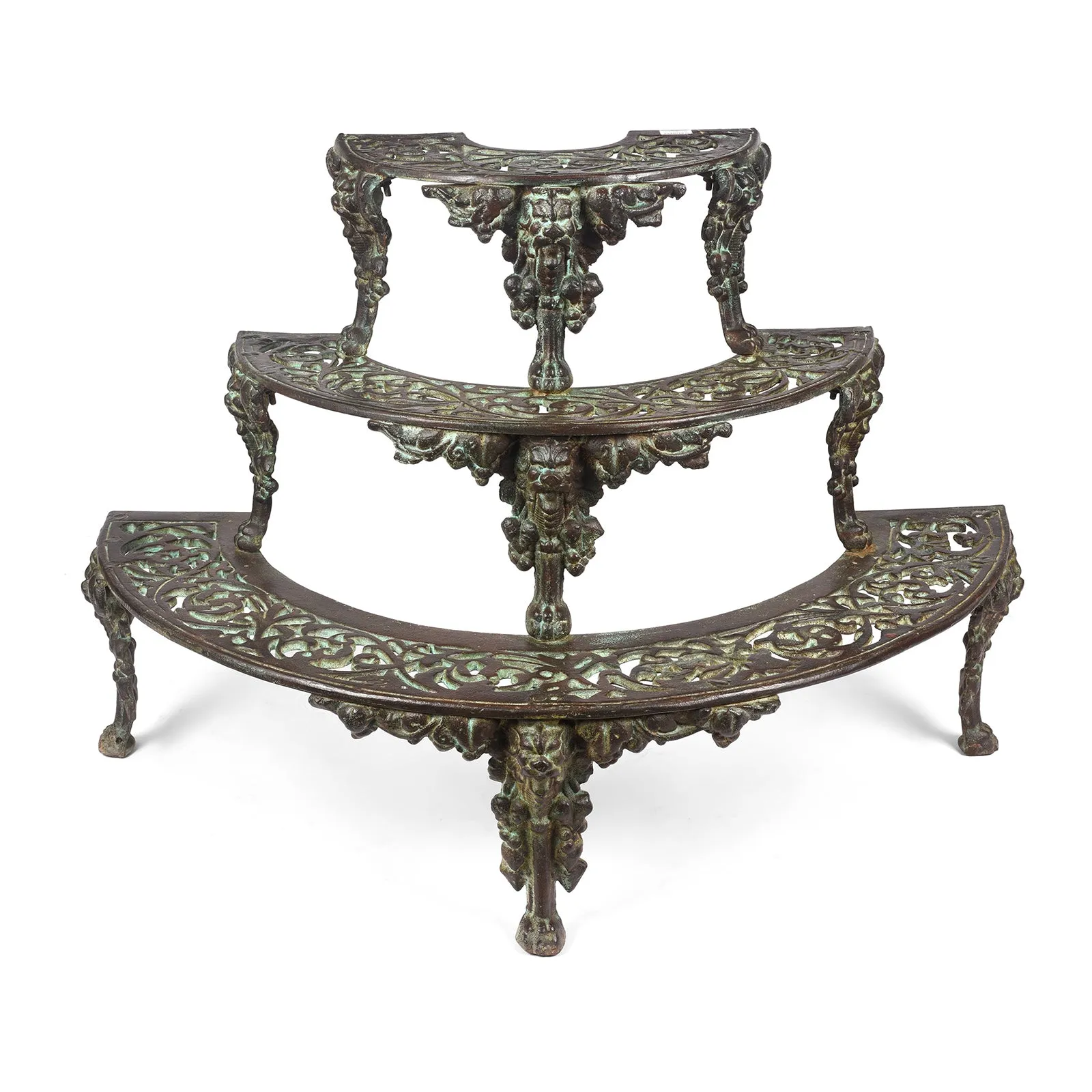 Cast Iron Etagere Plant Stand - Coalbrookdale Style