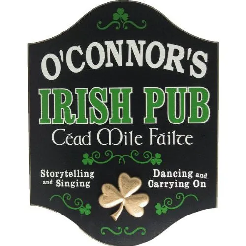 Cead Mile Irish Failte Custom Wooden Novelty Sign