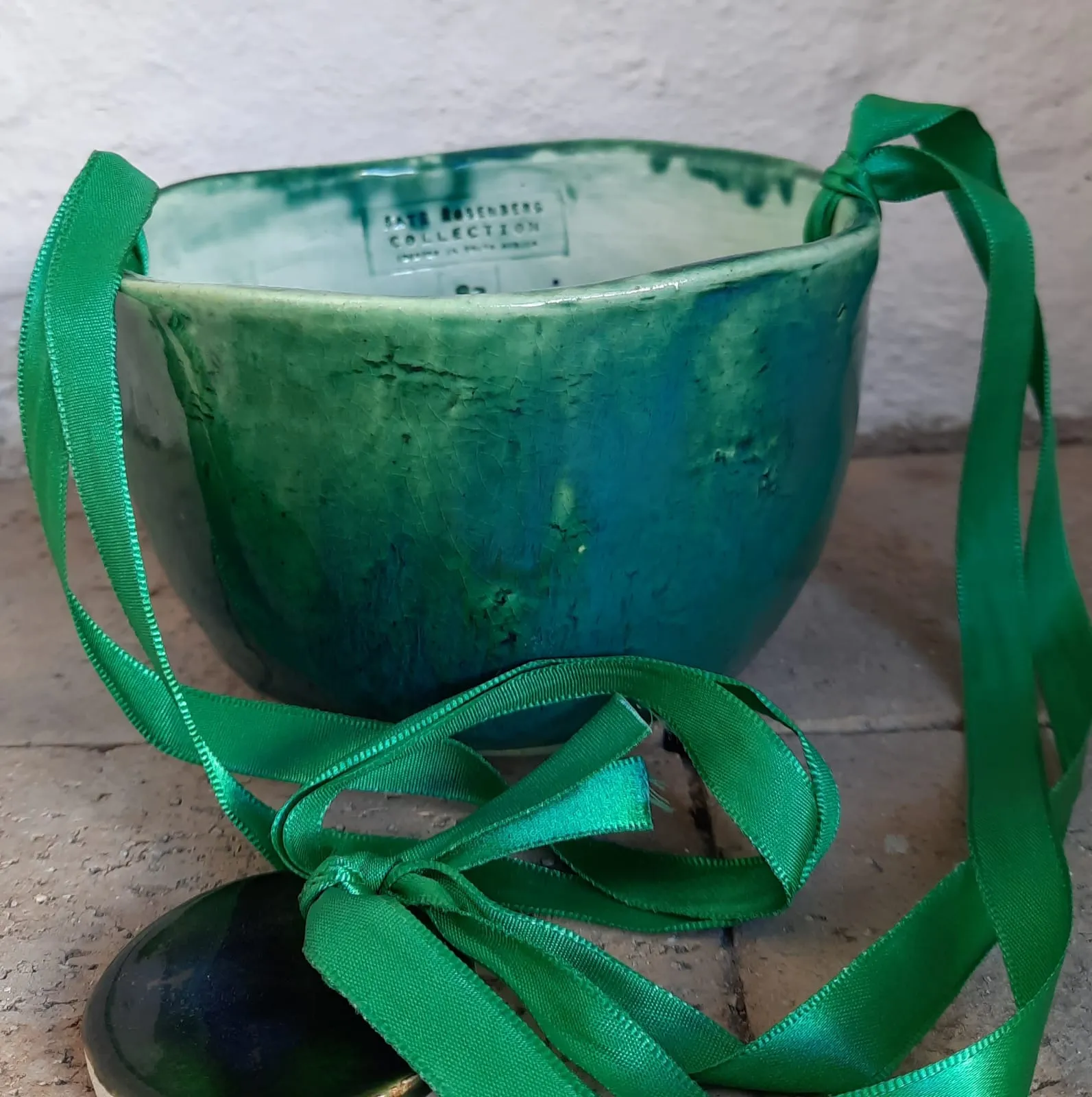 Ceramic Hanging Planter - Green