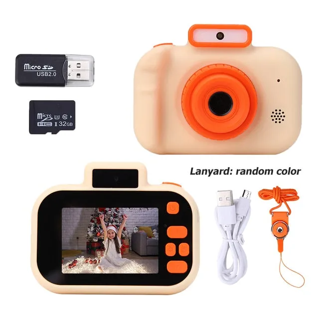 Children's Camera High-definition 4000W Front Rear Dual-camera 2 Inch 1080P HD IPS Screen Digital Kids Camera Photography Toys