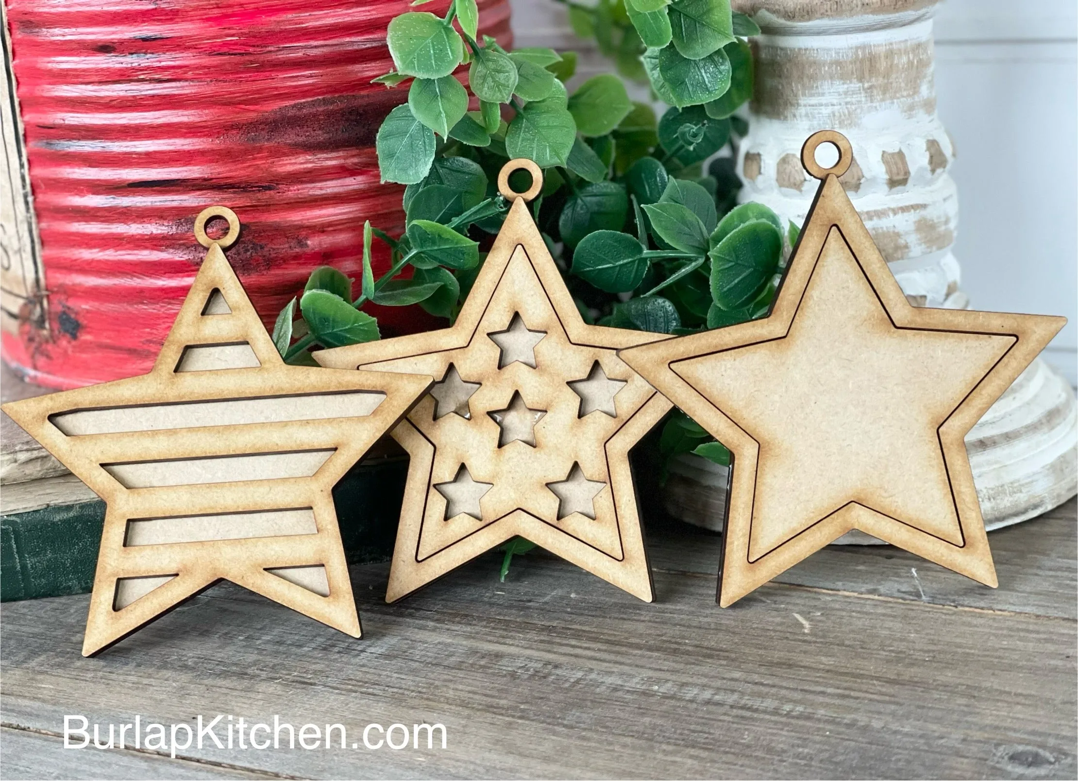 (CK) Patriotic Star Ornaments - Craft Kit