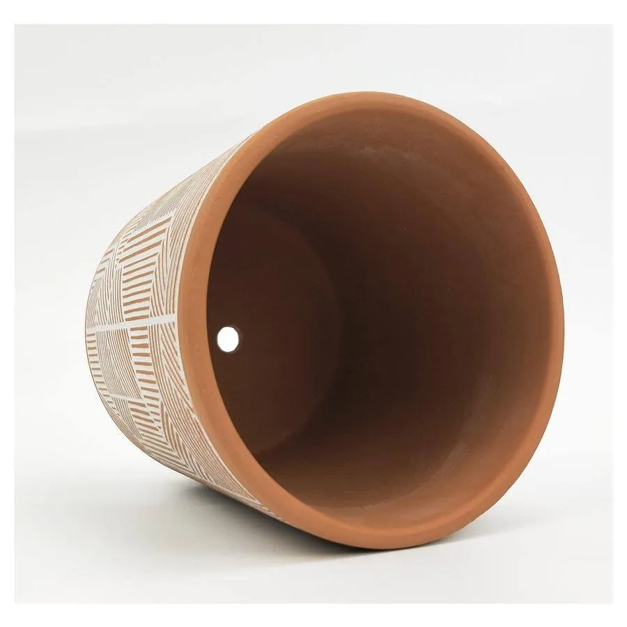 Corby Line Planter - Terracotta (16cm)