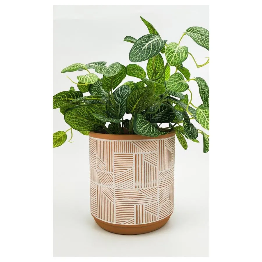 Corby Line Planter - Terracotta (16cm)