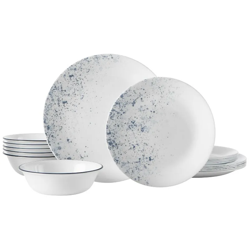 Corelle Indigo Speckle 18 Piece Dinner Set