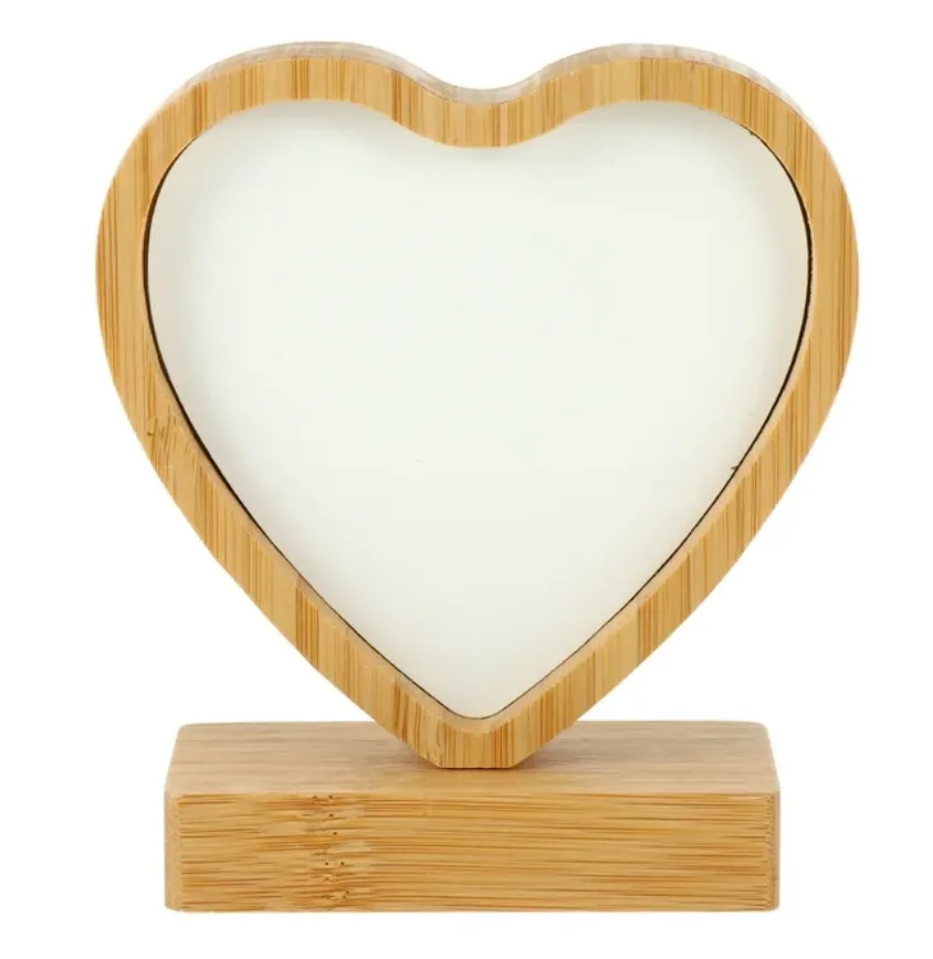 Custom Heart Shaped Picture Frame With Magnetic Stand