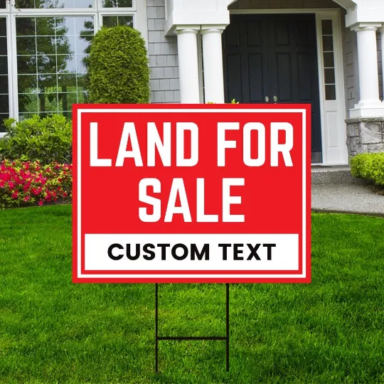 Custom Land For Sale Yard Sign