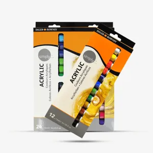 Daler Rowney SIMPLY 24X12 ACRYLIC SET