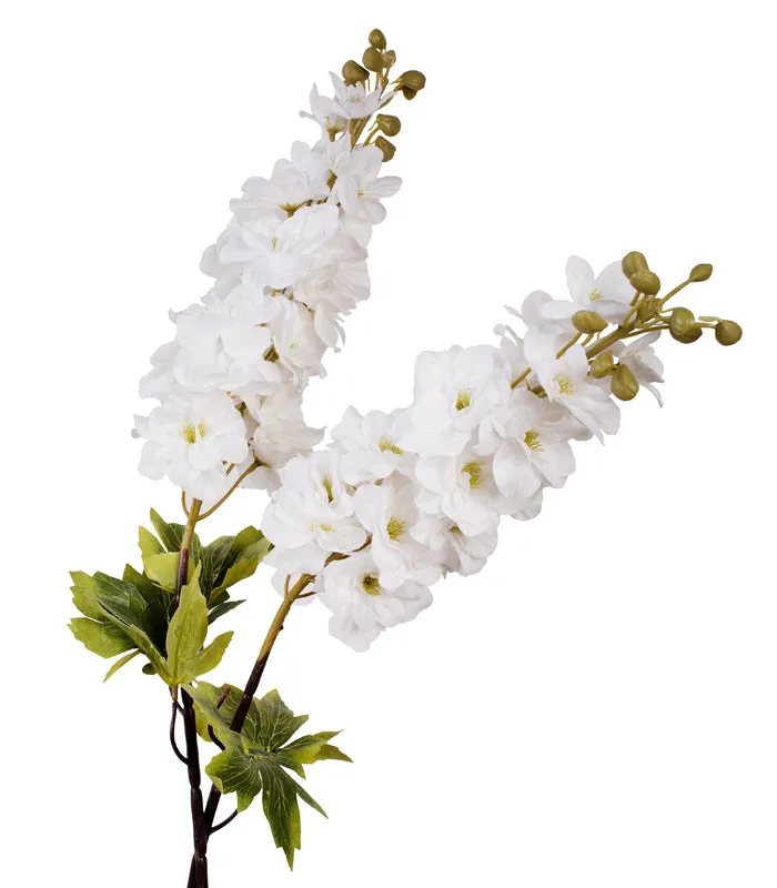 Delphinium- White - Set of 2