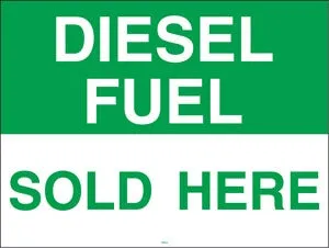 Diesel Fuel- 24"w x 18"h Coroplast Yard Sign