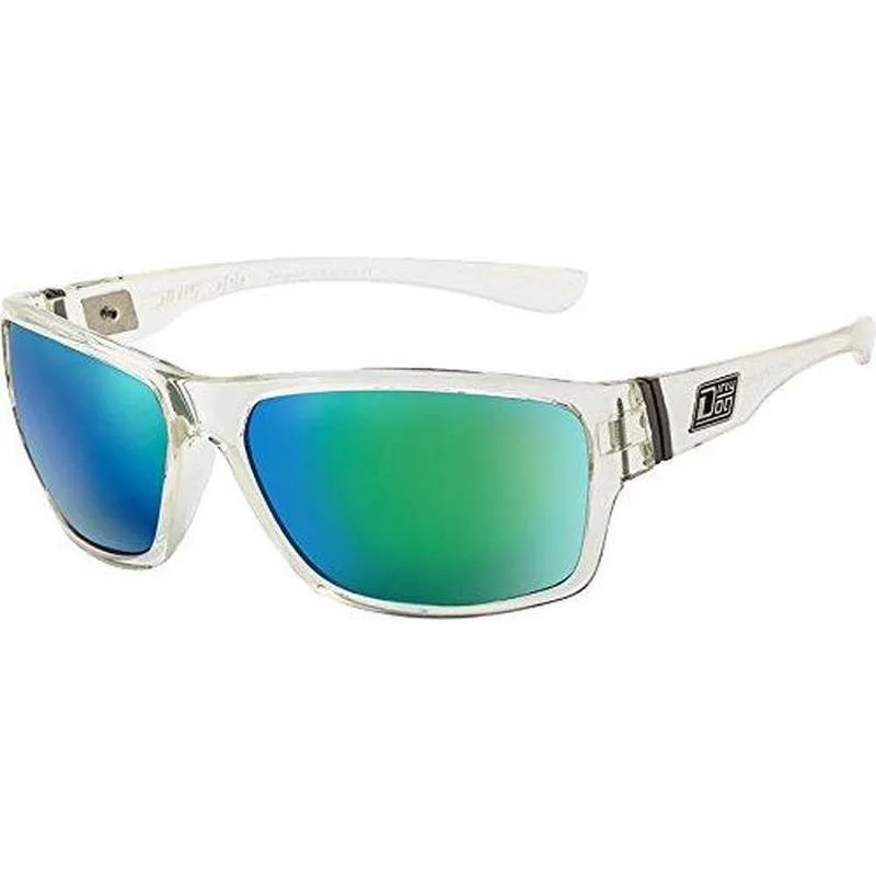 Dirty Dog Vendetta Crystal/Blue Mirror Polarised Lens Sunglasses