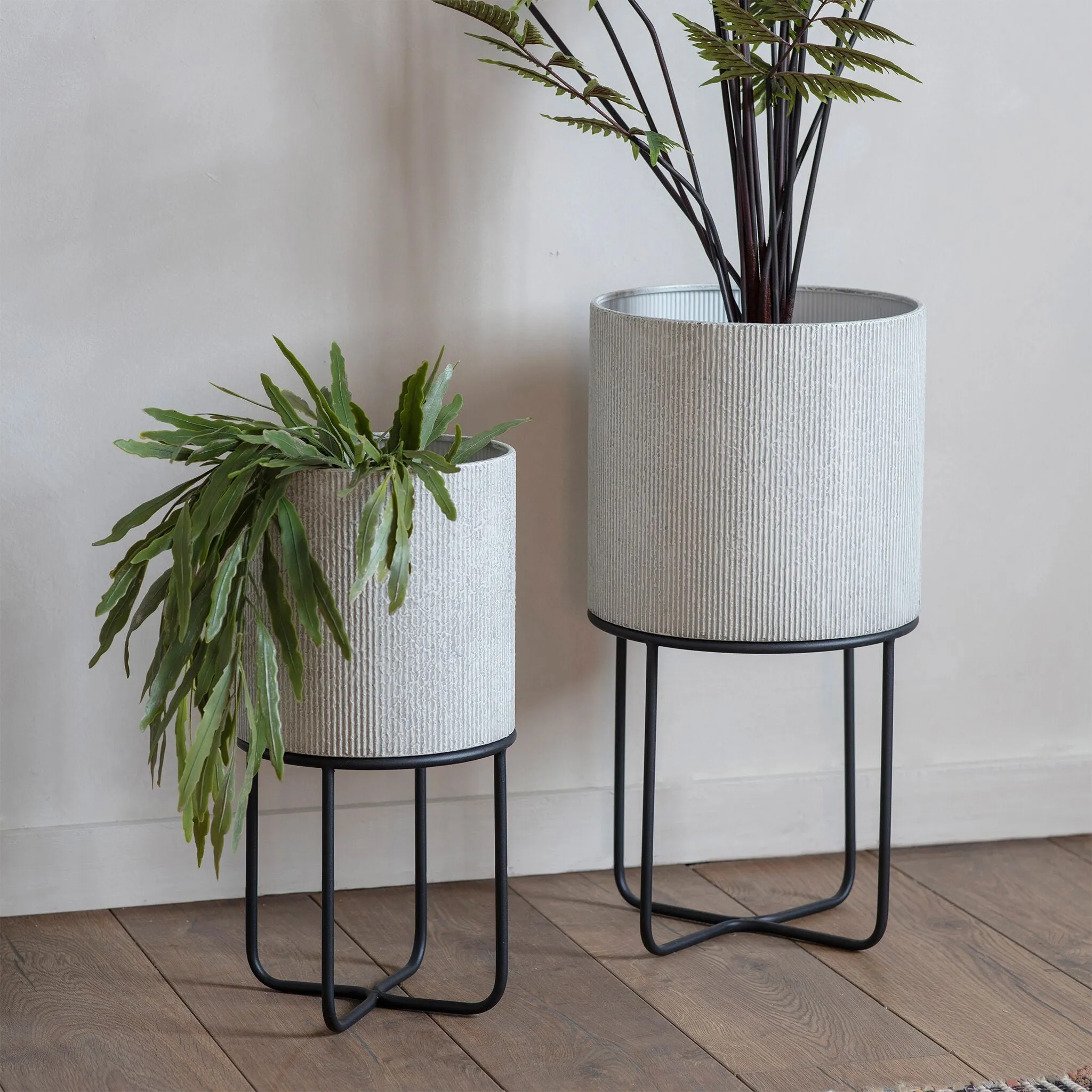 Eda Metal Planter Set Of 2