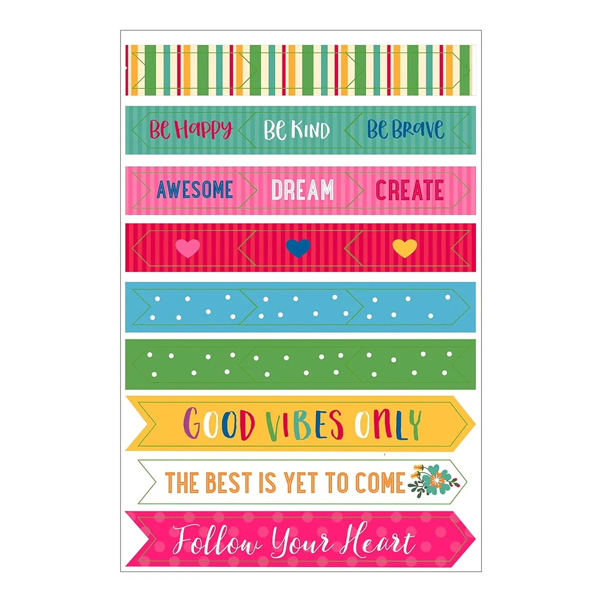 Essentials Borders & Frames Planner Stickers