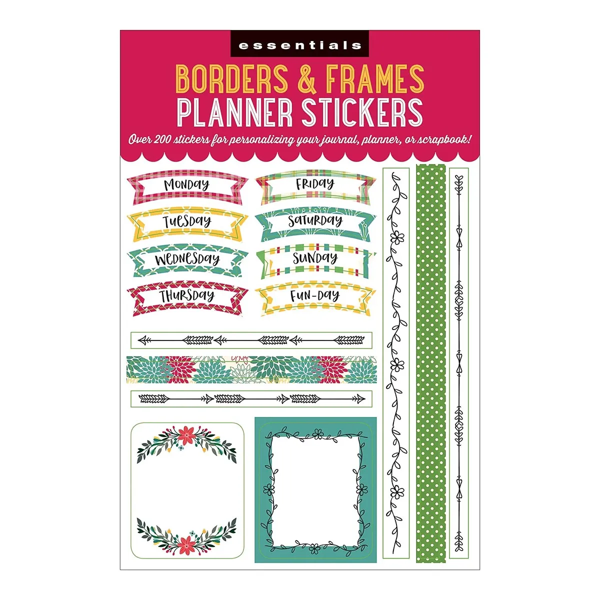 Essentials Borders & Frames Planner Stickers