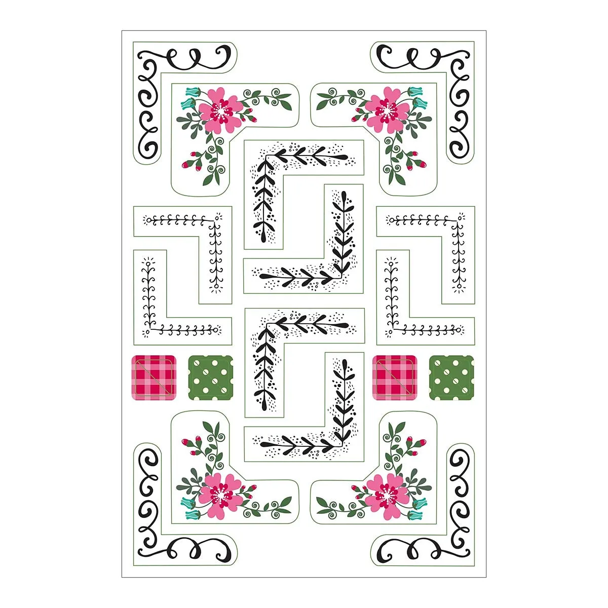 Essentials Borders & Frames Planner Stickers