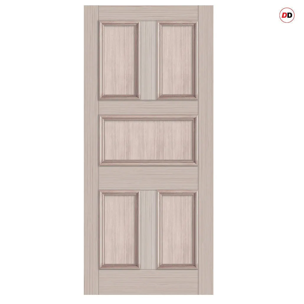 Exterior Arran Made to Measure 5 Panel Front Door - 57mm Thick - Six Colour Options