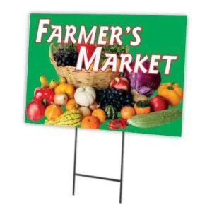 Farmers Market Full Color Double Sided Sidewalk Signs