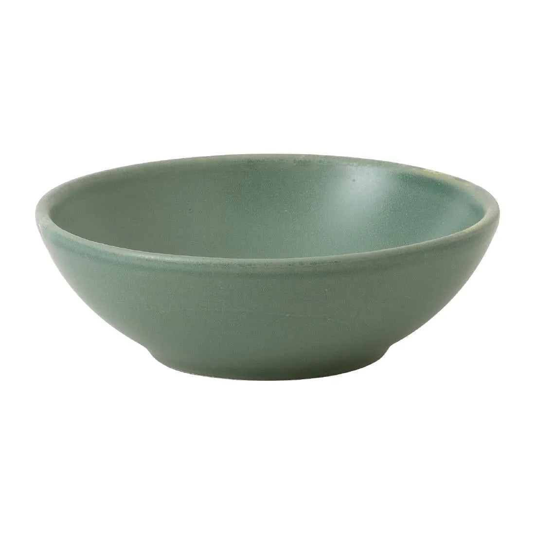 FJ712 Churchill Super Vitrified Nourish Andorra Green Shallow Bowl 7oz (Box 12)