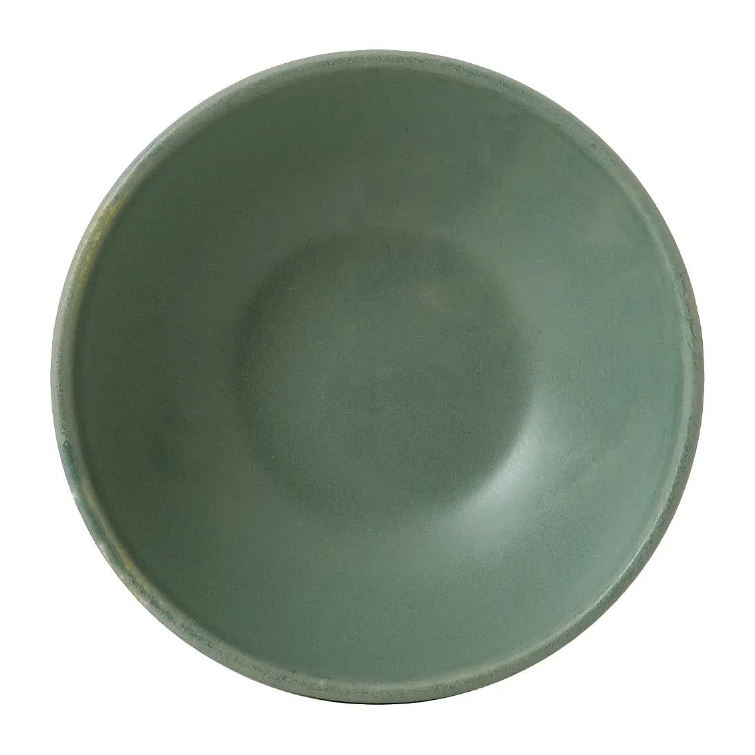 FJ712 Churchill Super Vitrified Nourish Andorra Green Shallow Bowl 7oz (Box 12)