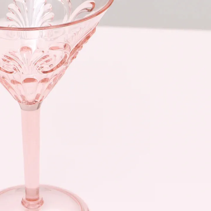 Flemington Acrylic Martini Glass - Pale Pink