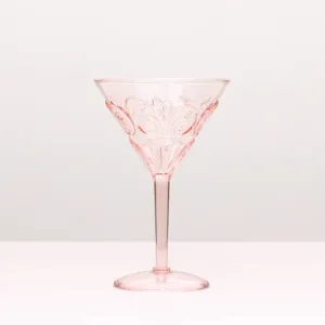 Flemington Acrylic Martini Glass - Pale Pink