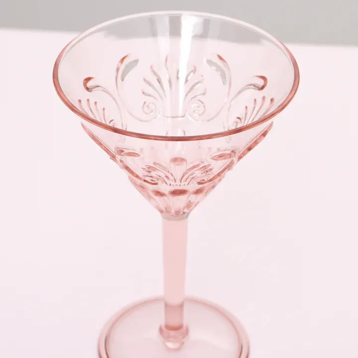 Flemington Acrylic Martini Glass - Pale Pink