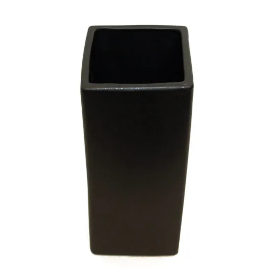 Flower Vase Square Black