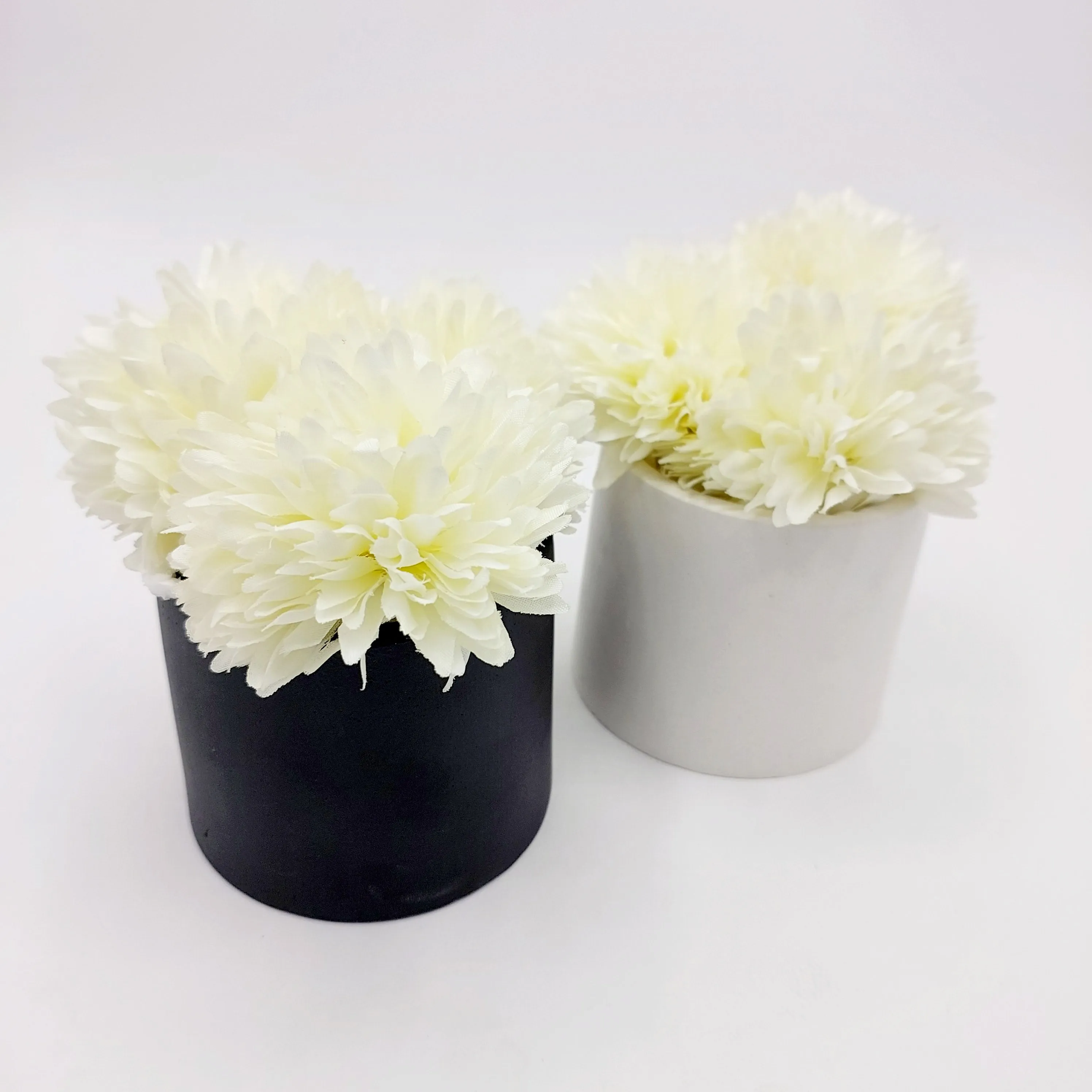 Flowers With Pots - White Peony - Him & Her - Set of 2