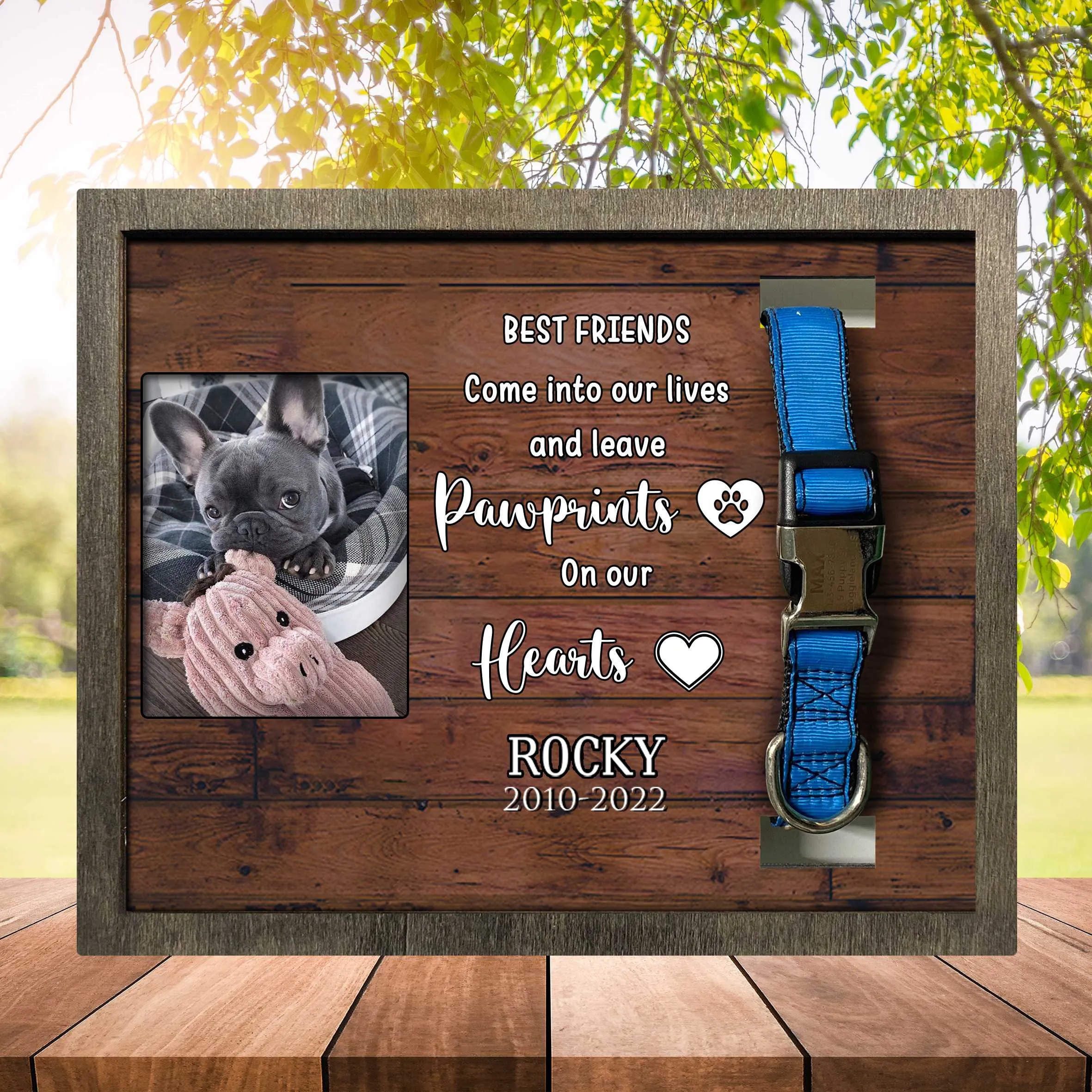 French Bulldog Memorial, Dog Frames For Pictures Memorial, Bereavement Gifts For Loss Of Dog