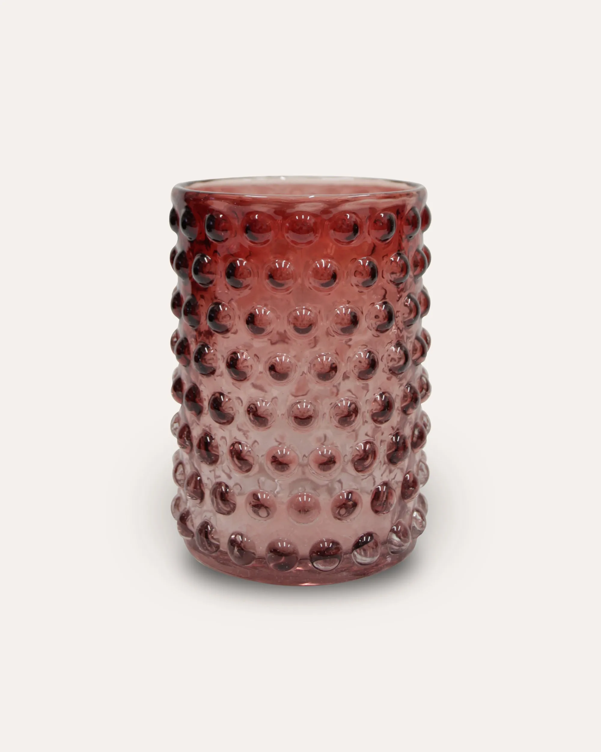 Glass Bubble Vase - Red