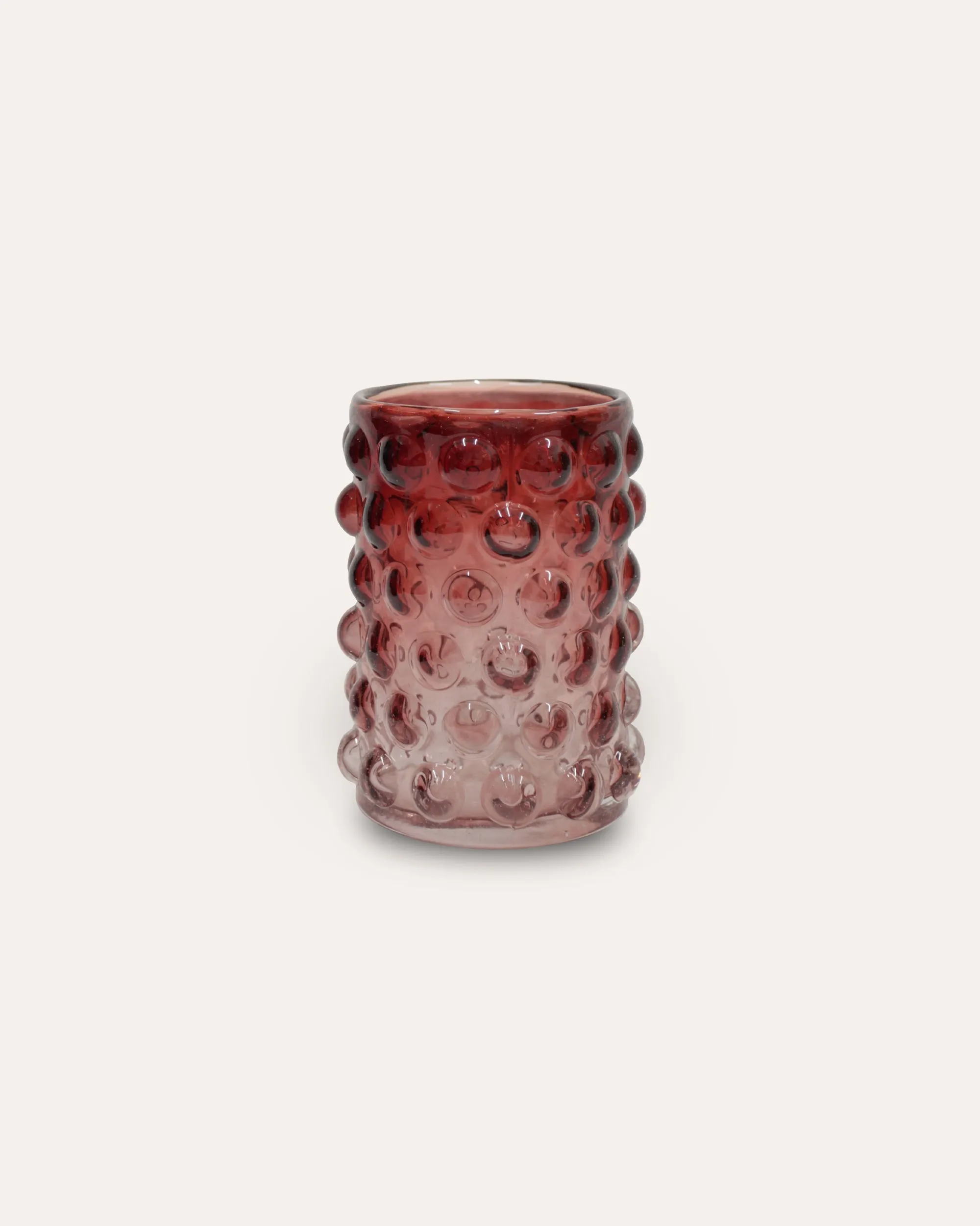 Glass Bubble Vase - Red