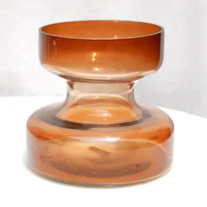 Glass Home Decor Vase | Haze Brown